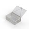 Anysizebasket Light Duty Basket: 12Lx8Wx4H, 304 SS, Hinged Lid with Thumb Clasp, No Handles, Mesh: 2 x .063 FLB-120080040-L02S - alternate 1